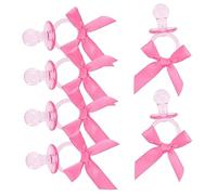 VICASKY 20pièces Lot De Tétines Avec Nœud Ruban Pour Révélation Du Décoration Fête Prénatale