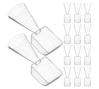 VICASKY 20pièces Mini Cuillères Doseuses Plastique Tasses à Mesurer Transparentes Outils Réutilisables pour Masques Faits Maison et Produits Cosmétiques