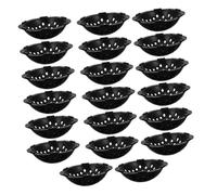 VICASKY 20pièces Tapis De Drainage pour Pots De Fleurs Rond Plastique Perforé pour Bonsaï Et Jardinières Prévient Les Taches Et Améliore La Circulation De Air