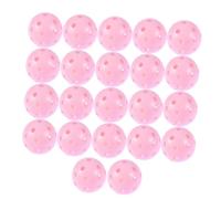 VICASKY 22 Pièces Balle de Golf D’entraînement en PE Rose | Couleur Vive, Trous Percés Précision, Vol Stable et Régulier, pour Joueurs de Tous Âges et Niveaux