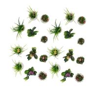 VICASKY 22 pièces Miniatures Plantes pour Maison de Poupée Bonsaïs Artificiels Réalistes Accessoires Jardin Miniature Décorations Micro Paysage Ornement DIY sans Entretien