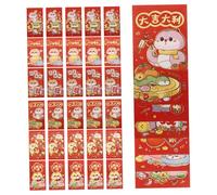 VICASKY 24 Pièces Enveloppes Rouges Chinoises Année Du Serpent Poche Nouvel An Chinois pour Festival Du Printemps Carton Créatif Multifonction
