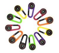 VICASKY 24 Pièces Lot de Boussoles avec Plastique Porte Clés Boussole Clip pour Randonnée Camping Alpinisme Guidage et Portable Accessoires Escalade Polyvalents