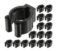 VICASKY 24 Pièces Support Queue Billard Mural Double Trous Clips Fixation Sécurisée pour Bâtons Billard Snooker Rack Organiseur pour Maison et Club