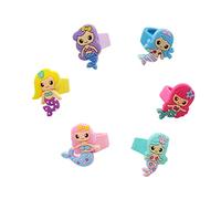 VICASKY 24pièces Bijoux Garçon Fille Créatif Sirène Anneaux Bracelets Porte-clés Et Épingles à Cheveux Pour Filles Jouets De Jeu De Rôle Et Déguisement