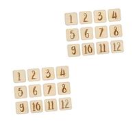 VICASKY 24pièces Cartes De Croissance Mensuelles Pour Garçon Fille Accessoires De Photographie Né Souvenirs Et Étapes De Développement