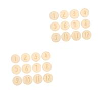 VICASKY 24pièces Cartes De Jalons Mensuels Pour Garçon Fille De Accessoires De Photographie Pour Nourrissons Suivi Des Étapes De Croissance Et Décoration Sociale