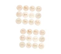 VICASKY 24pièces Cartes Mensuelles Pour Garçon Fille Accessoires De Photographie Créatifs Pour Célébrer Les Jalons De Croissance Nés Et Shower