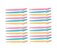 VICASKY 24pièces Rasoir à Mélange De Lot De Rasoirs Manuels Acier Inoxydable Pour Sourcils Adaptés Aux Femmes Et Hommes