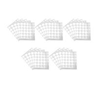 VICASKY 25 feuilles Autocollants Ronds Adhésifs pour Colle à Cils Supports Aluminium Imperméables pour Extensions de Cils Palettes Pratiques pour Artistes Professionnels