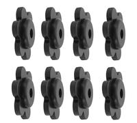 VICASKY 25 Pièces accèssoires pour mât de Drapeau Bouchons de Drapeau de Jardin accèssoires de de Jardin Stand de Poteau de Starpers de Black