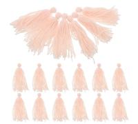 VICASKY 25 Pièces Balai Serpillère Beige en Laine pour Aquarium, Cachette Douce pour Bébés Alevins, Favorisant la Biodiversité et Mimant Les Écosystèmes Aquatiques Naturels