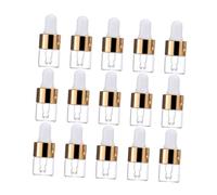 VICASKY 25 Pièces Bouteilles à Pipette Verre Transparent Lot de Flacons Compte pour Pratiques et Idéaux pour Voyage et Échantillons