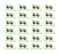 VICASKY 25 Pièces Fishing Rod Bells with Dual Loud Metal Alerts Stainless Steel and Abs Versatile Carp and Ice Fishing Alarms for Sensitive Detection