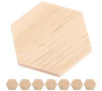 VICASKY 25 Pièces Tranches Hexagonales en Bois Brut pour Bricolage, Pièces en Bois Polyvalentes et Décoratives, Forme Hexagonale Unique pour Projets D'artisanat Créatifs