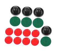 VICASKY 2ensemble Rondelles De Hockey sur Glace Et Poussées De Remplacement pour Tables De Jeu Ensemble Palets Rouges Et Pelles Feutre pour Jeux Air