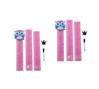 VICASKY 2ensembles Autocollant De Mesure De Pour Garçon Fille Règle De Animaux Cartoons Décoration Colorée Pour Chambre Garçon Fille Ludiques Et Éducatifs