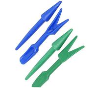 VICASKY 2ensembles Kit De Jardinage Plastique Outils De Repiquage Et Plantation pour Semis Widger Et Dibber Jardinage Transplantation Facilitation Délicates Plantes Couleur Aléatoire