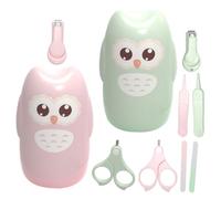 VICASKY 2ensembles Set De Manucure Pour Garçon Fille Coup- Ciseaux à Pour Tout-petits Avec Étui De Rangement Mignon Forme De Hibou