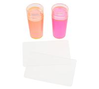 VICASKY 2ensembles Tampon de Transfert pour Nail Art Planche à Gratter pour Tampons à Ongles Accessoire pour Impression de Motifs de Manucure