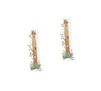 VICASKY 2feuilles Autocollant Mural De Mesure De Croissance Pour Toise Auto-adhésive Avec Motifs Animaux Forêt Pour Décoration De Chambre Pour Suivre La Croissance Et Embellir Les Murs