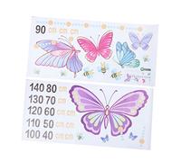 VICASKY 2feuilles Autocollants Muraux Mesure De Hauteur Garçon Fille Garçon Fille Décalques Décoration Intérieure