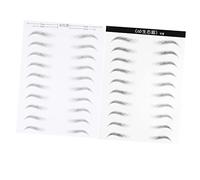 VICASKY 2feuilles Autocollants Pour Sourcils Incurvés Imperméables Et Longue Tenue Outils De Maquillage Pour Faux Sourcils Effet Poil à Poil