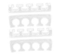 VICASKY 2paires Séparateurs Orteils Gel De Silicone Pour Pédicure Réutilisables Adaptés Aux Doigts Et Soins Des Ongles à Domicile