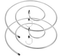 VICASKY 2Pcs Stainless Steel Spiral Clothes Drying Rack, Round Rotating Hangers for Quilts, Towels, Bedsheets, Easy to Dry Sheets, Laundry Storage Plusieurs Styles