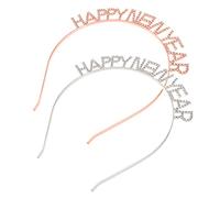 VICASKY 2pièces Bandeau De Année Avec Paillettes Accessoire Photo Pour Saint-sylvestre Lot De Serre-tête Décoratif