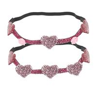 VICASKY 2pièces Bandeaux Femme Design Coeur Pour Valentine Accessoires De Fête Et Photographie