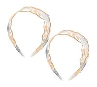 VICASKY 2pièces Bandeaux Large Dentelle Brodée Fleurie Accessoires De Printemps Pour Soins Visage Enseignantes