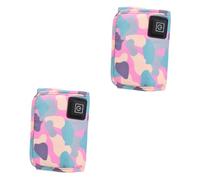 VICASKY 2pièces -biberon Portable Usb Couverture Ajustable Réchauffeur De Lait Pour Facile à Transporter Pour Maison Rose