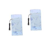 VICASKY 2pièces -biberon USB Portable avec Couverture Isolante Thermostat De Voyage pour Garde Au Chaud Lait pour Garçon Fille Bleu
