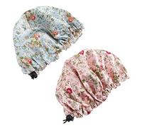 VICASKY 2pièces Bonnet Garçon Fille Imprimé Réglable Pour Cheveux Lot De Chapeaux Doux Et Confortables Pour Garçon Et Fille Design Élastique Pour Dormir Et Prévenir Les Nœuds Des