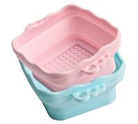 VICASKY 2pièces Boule De Nettoyage Silicone Pour Pinceaux De Maquillage Outil Pratique De Nettoyage Et Séchage Accessoires Cosmétiques