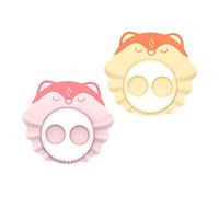 VICASKY 2pièces Chapeaux De Pour Garçon Fille Casquettes De Lavage De Cheveux Réglables Avec Des Oreilles Pour Garçon Fille Pour Bain Le Shampooing Activités Extérieures