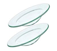 VICASKY 2pièces Coupelle De Rechange Pour Brûleur à Cire Et Diffuseur Petite Assiette Verre Pour Fondant à Cire Et Porte-huile Essentiel Plateau Pour Brûleur à Bougie