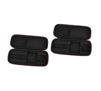VICASKY 2pièces De Pour Microphone Zipper Poche De Rangement Et Étanche Pour Sans Fil Housse Organisatrice Noire Avec Compartiments Multiples