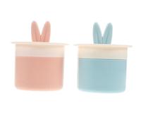 VICASKY 2pièces Distributeur De Mousse à Bulles Flacon Moussant à Lait De Nettoyage Avec Design De Lapin Générateur De Mousse Pour Soins Peau Accessoire Amusant Pour Voyage Et Maison