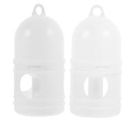 VICASKY 2pièces Distributeur Eau pour Oiseaux Lot de Abreuvoirs Portables pour Pigeons Capacité Accessoire Pratique pour Alimentation des Oiseaux