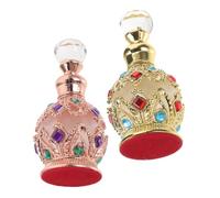VICASKY 2pièces Flacon à Parfum Vide Verre Bouteilles Décoratives Rechargeables Pour Huiles Essentielles Container De Voyage Pour Stockage De Fragrance