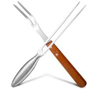 VICASKY 2Pièces Fourchette à Barbecue Acier Inoxydable Lot Poignée Ergonomique Outil de Cuisine pour Viande et Brochettes