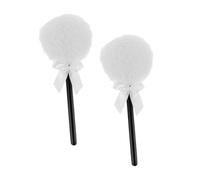 VICASKY 2pièces Houppette à Poudre Visage et Corps Applicateur Maquillage Poudre Design Baguette Magique Texture Douce Polyvalent et Portable