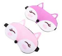 VICASKY 2pièces Masque De Sommeil Renard Mignon Lot Pour Garçon Fille Filles Garçons Cache-œil Pour Dormir Maison Ou Voyage