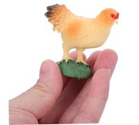 VICASKY 2pièces Modèle De Poulet Et Coq Jouets Animaux Jouets Éducatifs pour Garçon Fille Figurines De Poulet De Ferme Simulées Décoration De Poule