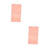 VICASKY 2pièces Organiseur Suspendu Pour Bijoux Et Accessoires Pochette Murale Élégante Pour Colliers Élastiques à Cheveux Et Clips Rangement Pratique Et Décoratif Pour Chambre