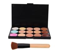 VICASKY 2pièces Palette De Correcteurs Cosmétiques Avec Pinceau Inclus Accessoires De Maquillage Pour Femmes