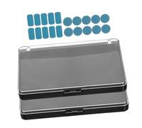 VICASKY 2pièces Palette De Maquillage Vide Avec Couvercle Transparent Bacs à Fards à Paupières Vides Organisateur De Cosmétiques Pour Blush Surligneur Contouring Voyage Quotidien