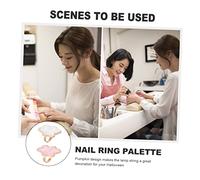 VICASKY 2pièces Palette De Mélange Pour Nail Art Résine Marbrée Palettes Anneau Doigt Forme Nuage Outils Pour Ongles Mains Et French Manucure Accessoire Pro Et Maison Plaque Mélange Cosmét